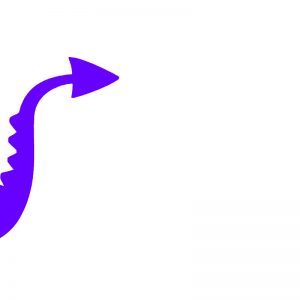purple dragon tail graphic